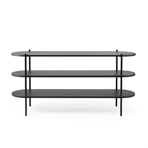 VELVET HYLDEMØBEL - 3 HYLDER - MASSIV ASK - MÅL: 180 X 45 X 78 CM. - FLERE FARVER